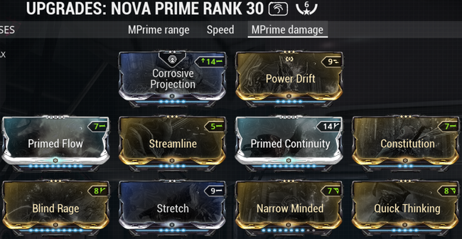 Warframe screenshot build nova mprime-damage.png