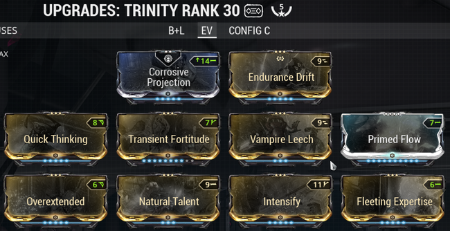 Warframe screenshot build trinity ev.png