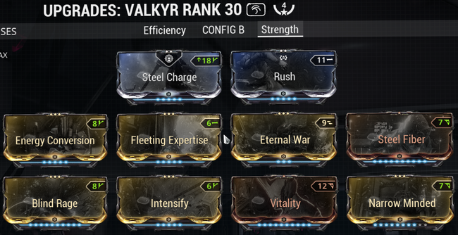 Warframe screenshot build valkyr strength.png