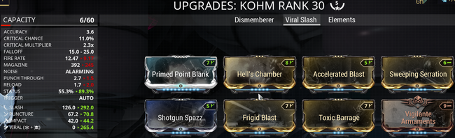 Warframe screenshot build kohm viral slash.png